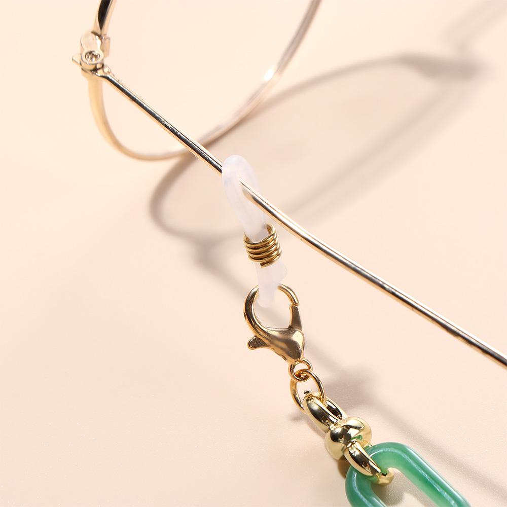 AROMA Dây Đeo Mắt Kính Chống Thất Lạc Chống Trượt Bằng Kim Loại Nhiều Màu Sắc