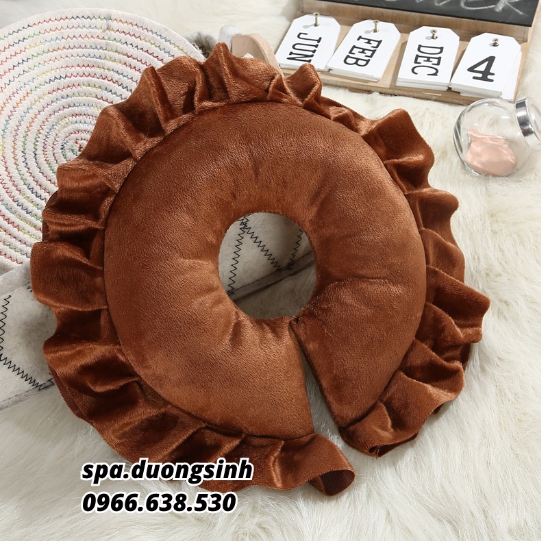 Gối Vải Úp Mặt, Gối Massage Body Vải Nhung Mềm Mịn Spa Dưỡng Sinh