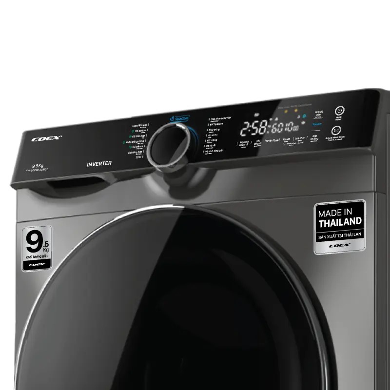 MÁY GIẶT LỒNG NGANG COEX INVERTER 9.5 KG FW-90CW1408IGB