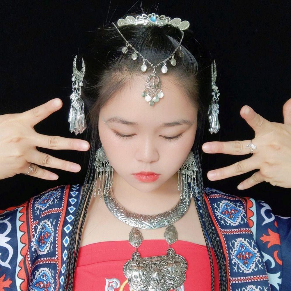 AROMA Băng Đô Cài Tóc Hình Bướm / Lá Cây Phong Cách Bohemian Thời Trang Cho Nữ