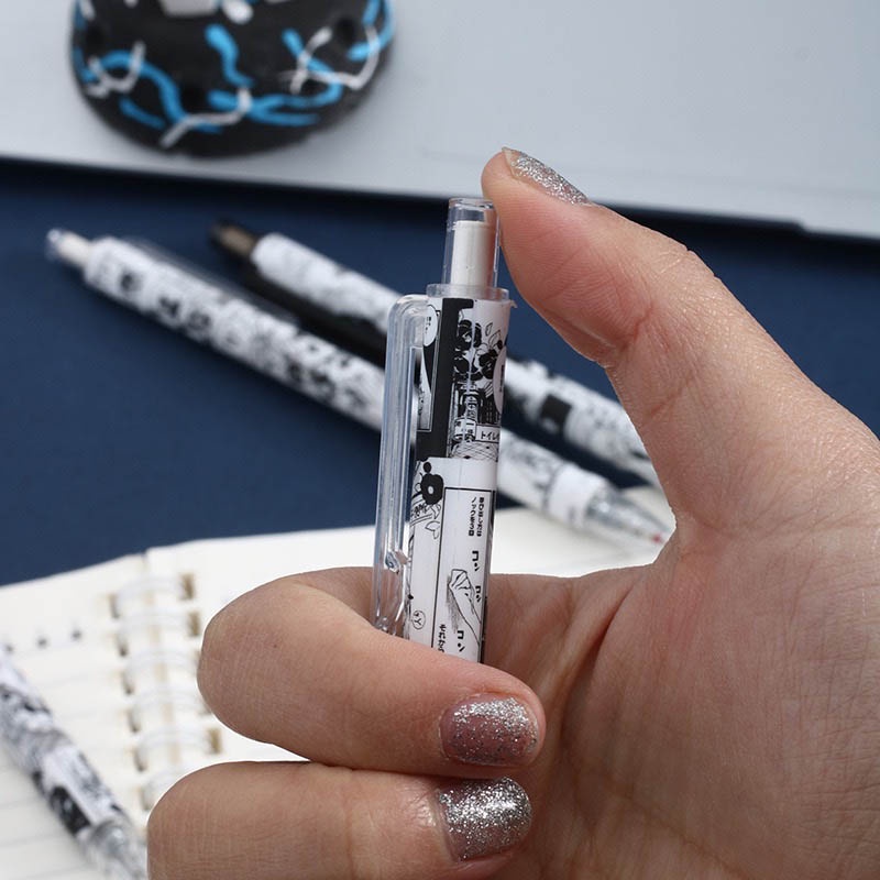 6 Bút Mực Đen Ngòi 0.5mm Cho Học Sinh, Văn Phòng