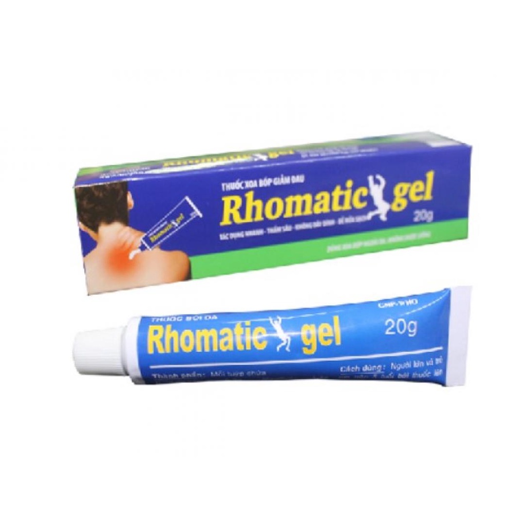 RHOMATIC GEL 20G. GIẢM ĐAU NHỨC, ĐAU LƯNG, ĐAU VAI GÁY-MP