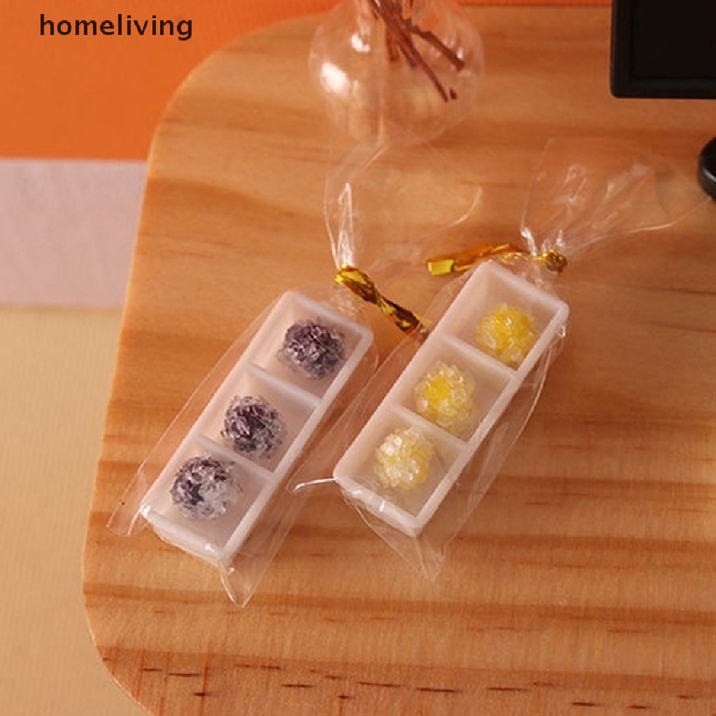 Set 10 Mô Hình Kẹo / Bánh / Trái Cây / Snack Trang Trí Nhà Búp Bê 1: 12