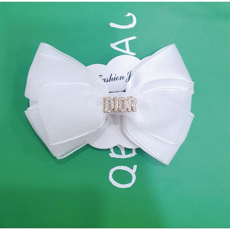 Kẹp nơ đính charm Dior HÌNH SHOP TỰ CHỤP 100%