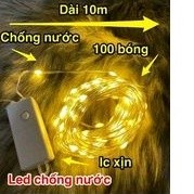 Đèn led chớp nháy chống nước 100% ngoài trời . dây đèn led chớp tắt 10m ngoài trời