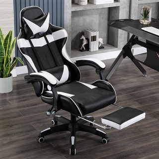 Ghế gaming - Ghế game bọc da cao cấp có massage - Bảo hành 12 tháng