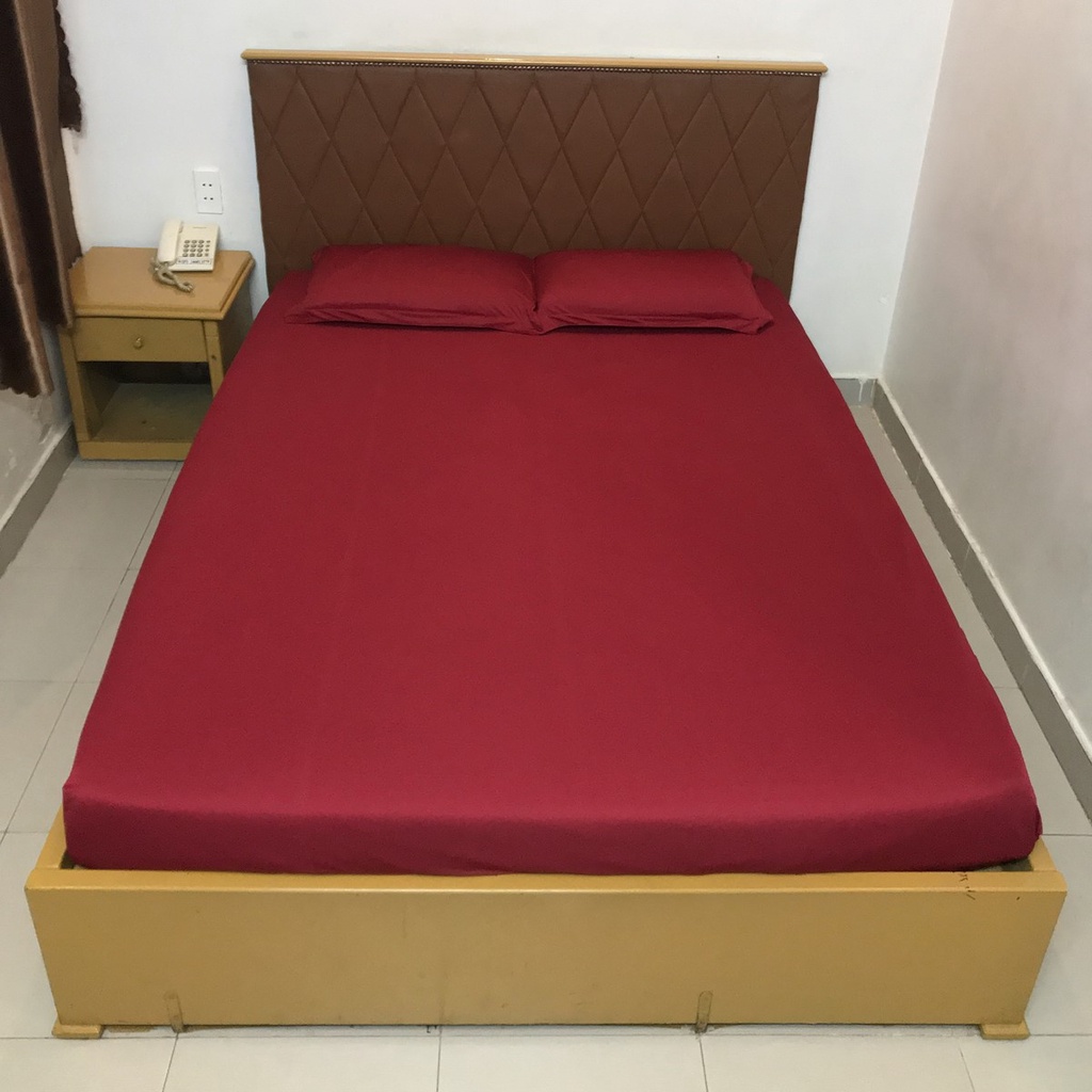Drap Ga Nệm Thun Lạnh HQ Cực Kì Mịn Mát Bộ Ga Trải Giường Vỏ Gối Drap Nệm Grap Giường