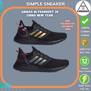 Giày Ultra Boost 20 Chính Hãng🔴FREESHIP🔴Adidas Ultraboost 20 Black Galaxy ISS - Giày Sneaker Thể Thao Adidas Auth EG1341