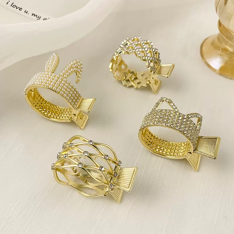 Kẹp Tóc Đuôi Ngựa Đính Đá Cao Cấp Thời Trang Dành Cho Nữ