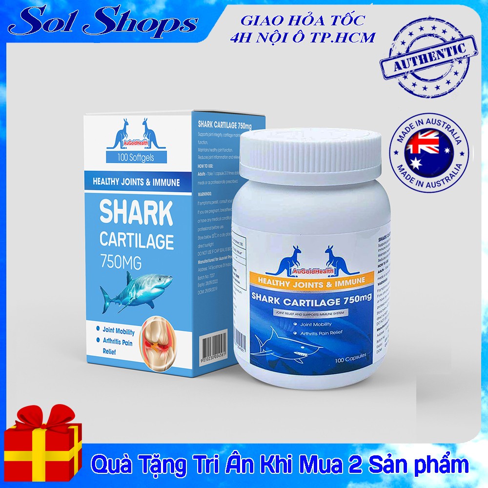 Viên Uống Bổ Khớp Sụn Cá Mập Của ÚC AUGOLDHEALTH 750MG- shol shops