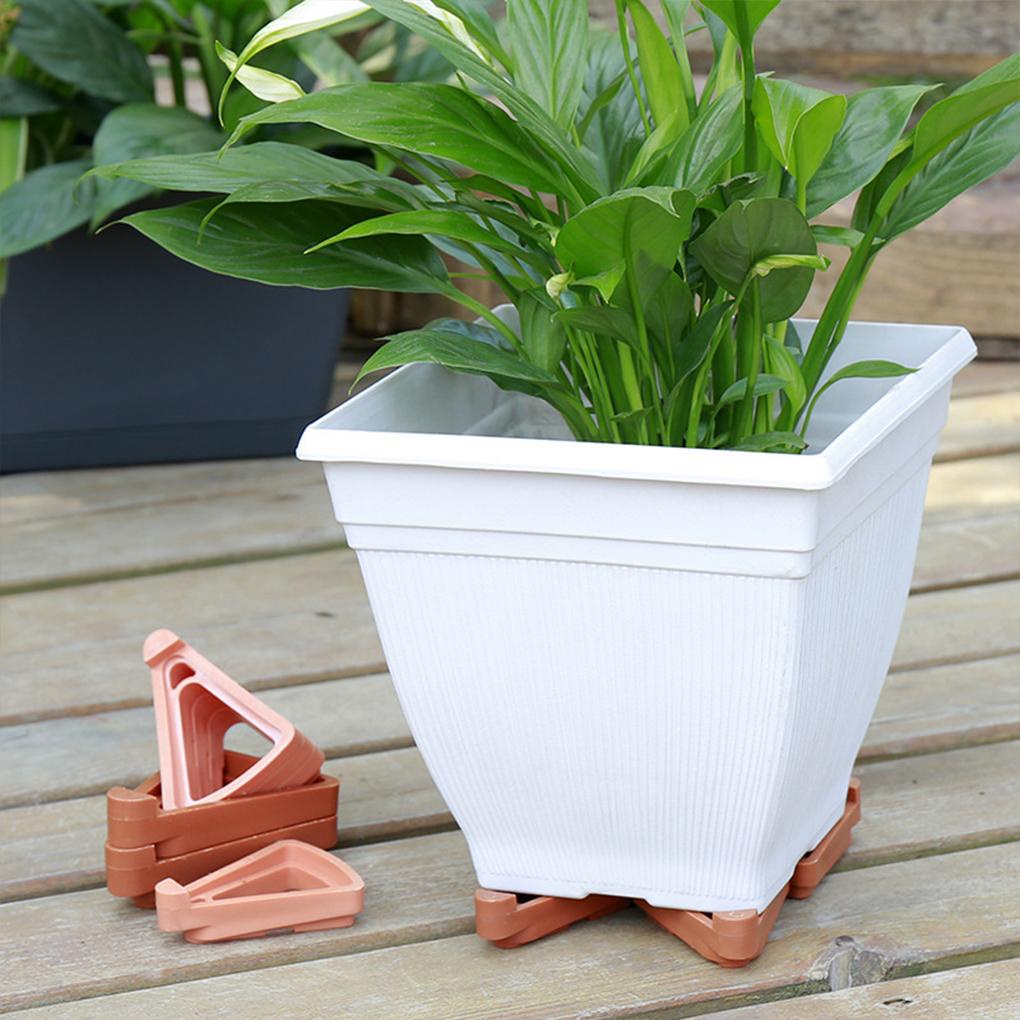 Set 12 Chân Đỡ Chậu Cây Hình Tam Giác Thoáng Khí Có Thể Tái Sử Dụng
