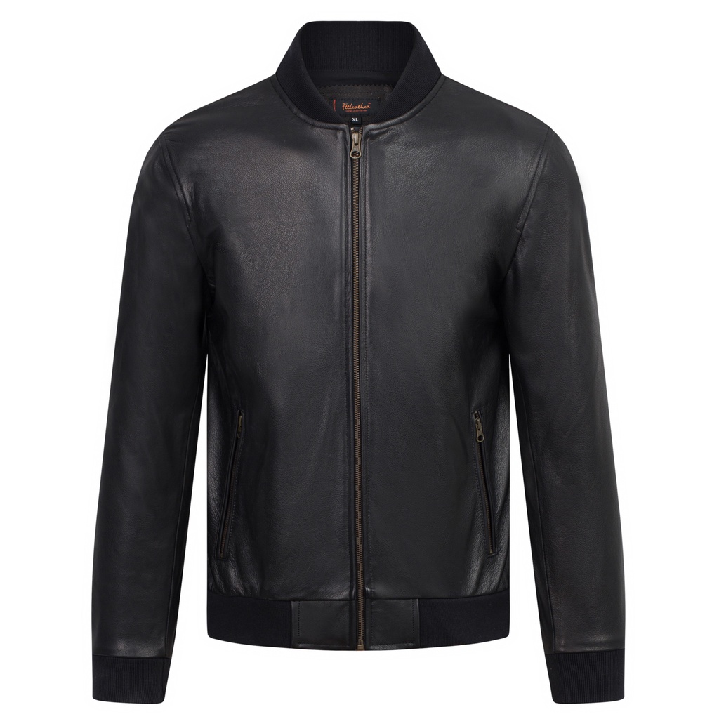 Áo da nam thật FTT Leather dáng bomber cao cấp