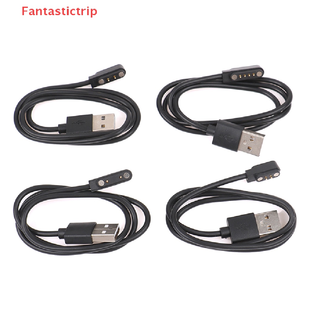 Dây Cáp Sạc Từ Tính 2 Pin 4 Pin USB Cho Đồng Hồ Thông Minh 7.62mm 2.54mm 4mm