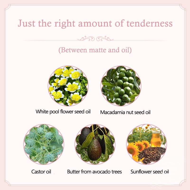 NOVO® Son Dưỡng Môi Mềm Mượt Làm Mờ Nếp Nhăn Chăm Sóc Môi Không Dính 1.7g