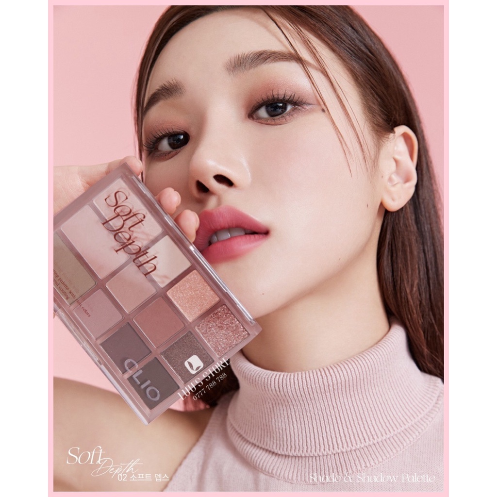 Bảng Màu Mắt Clio Shade &amp; Shadow Palette #02 Soft Depth