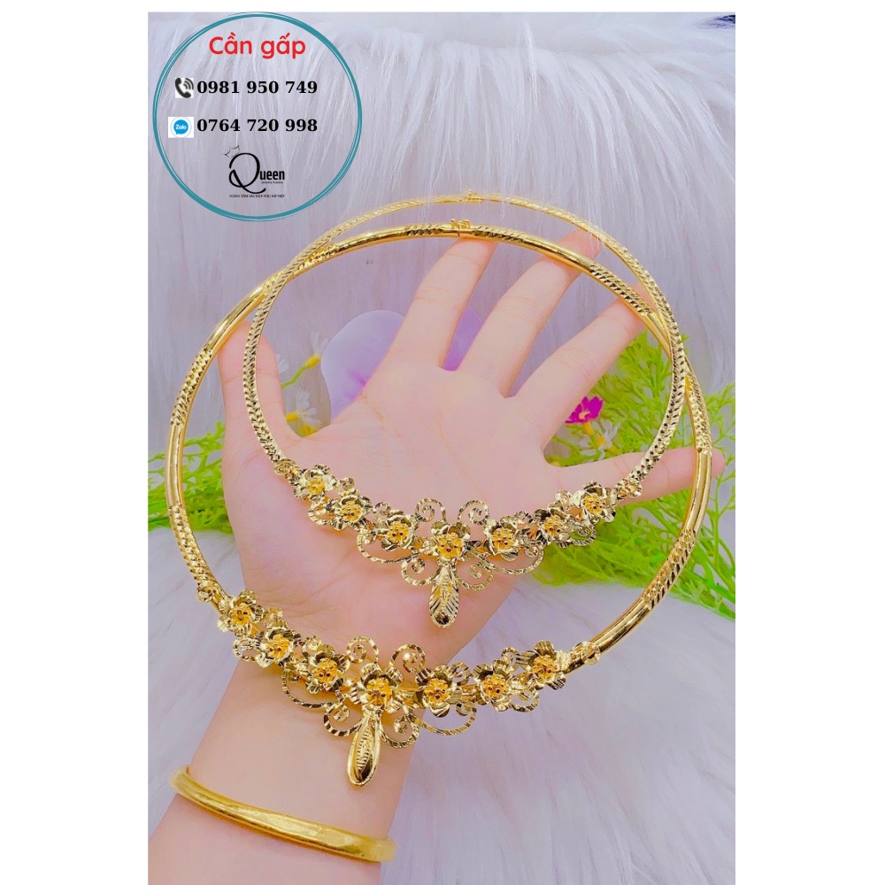 Kiềng Cưới Cô Dâu Siêu Đẹp Bền Màu Không Gỉ-HK1312024