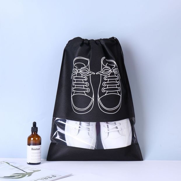 Túi vải đựng giày dép có dây rút chống bụi bẩn du lịch size lớn, nhỏ với họa tiết thiết kế đẹp mắt nhiều màu YoHoMi