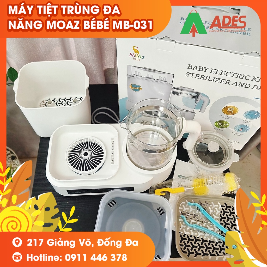 MÁY TIỆT TRÙNG SẤY KHÔ VÀ ĐUN NƯỚC ĐA NĂNG MOAZ BÉBÉ MB-031