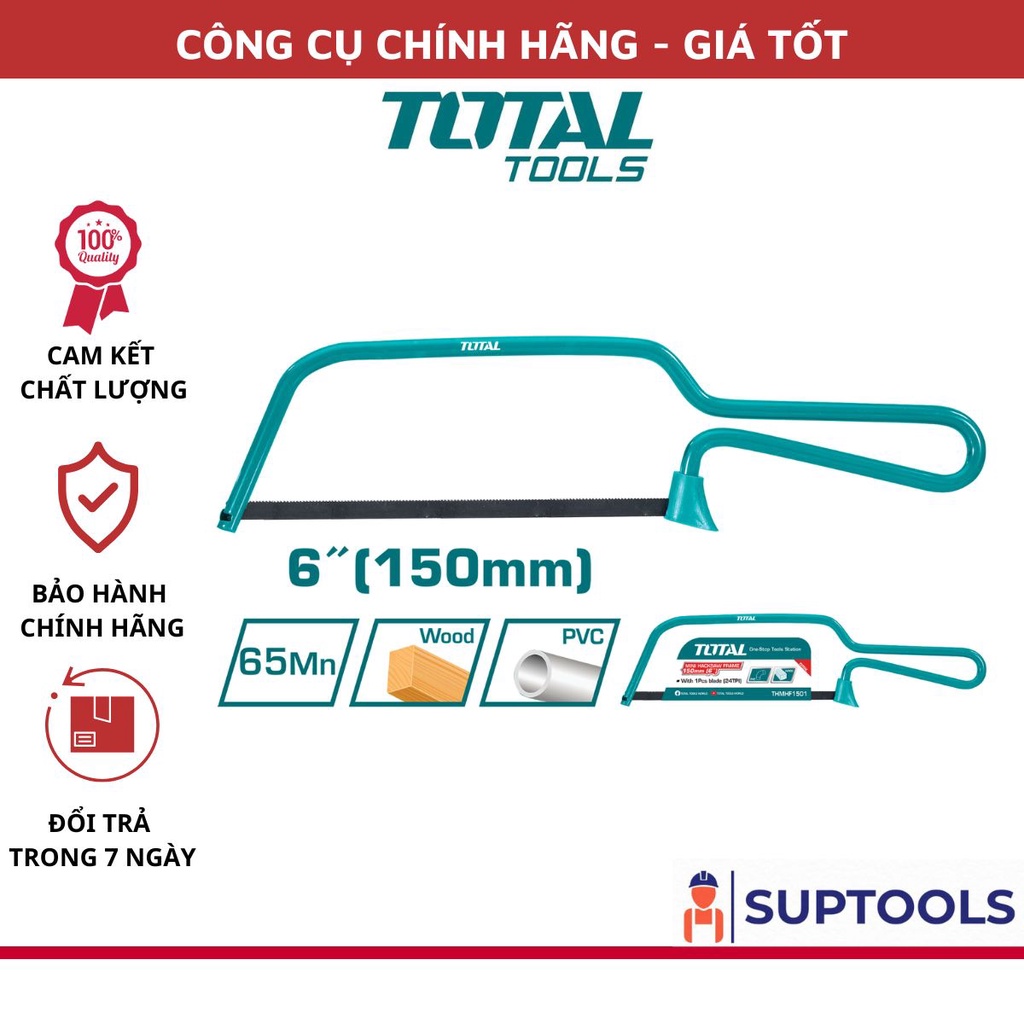 Khung cưa sắt mini TOTAL THMHF1501 (Đồ nghề Chính Hãng)
