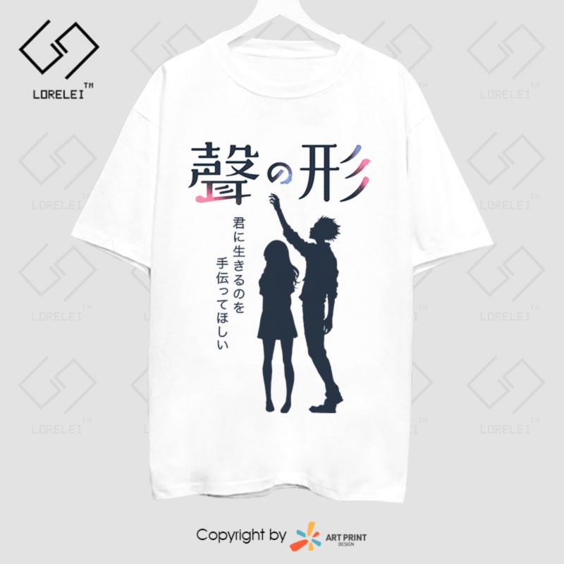 Áo thun A Silent Voice (Koe no Katachi) Shoya Shoko Color Art ngắn tay