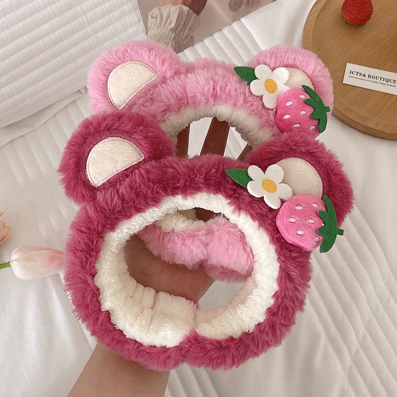 Băng đô/Cài tóc/Scrunchie gấu dâu Lotso nhiều màu sắc dễ thương