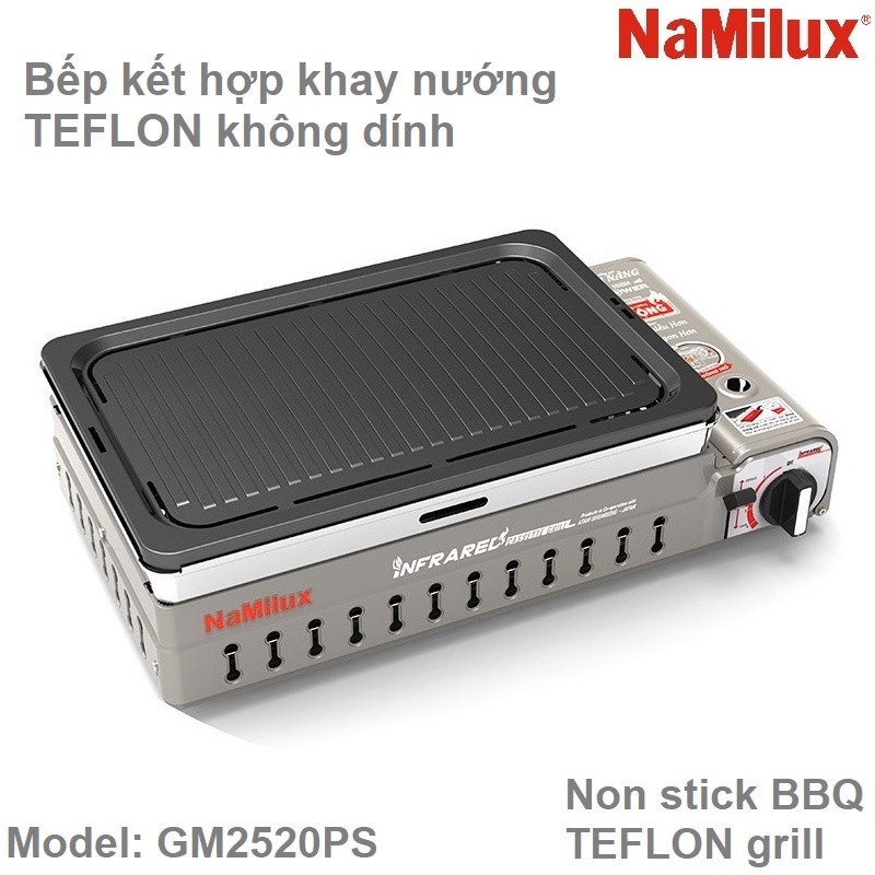 BẾP NƯỚNG GAS HỒNG NGOẠI NAMILUX GM-2520PS- HÀNG CHÍNH HÃNG 100%