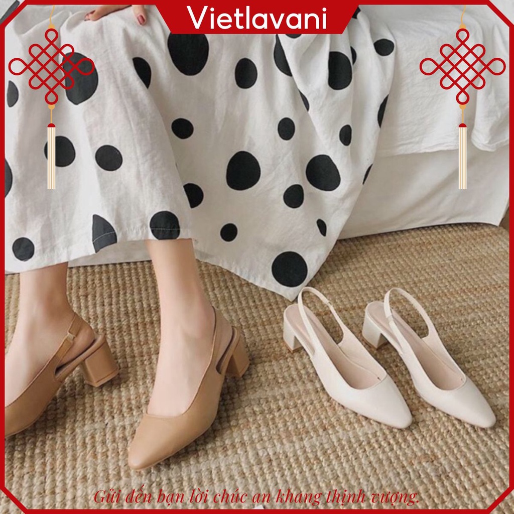 Giầy cao gót mũi nhọn 5p Quai Chun mã C8