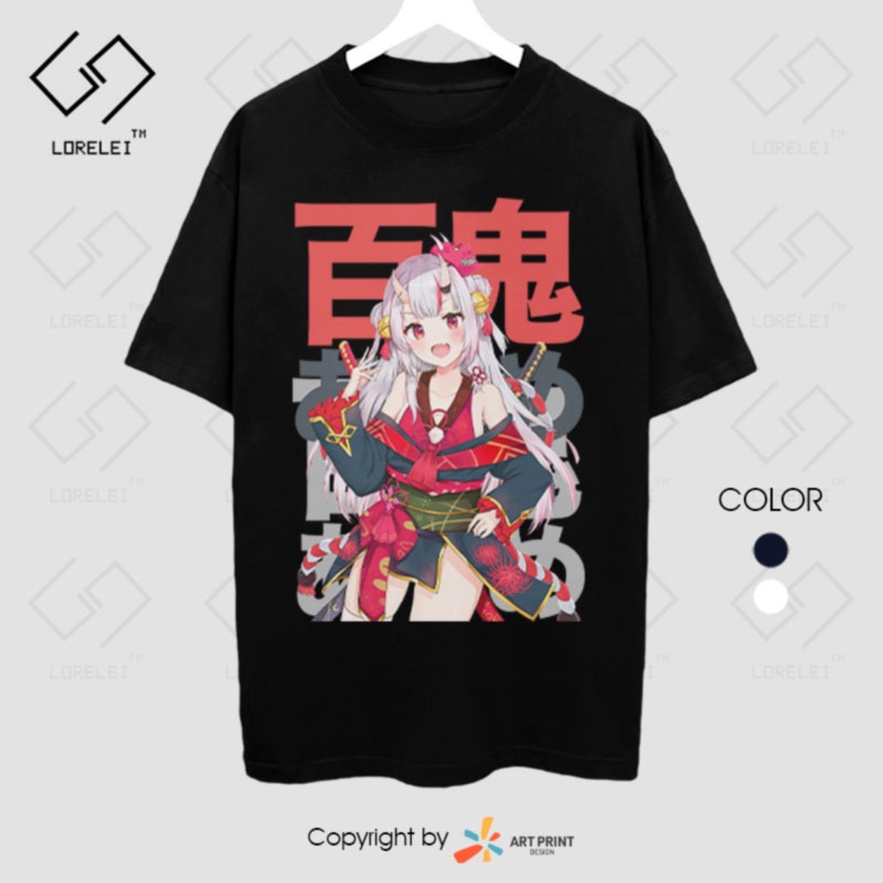 Áo thun Hololive Nakiri Ayame  ngắn tay