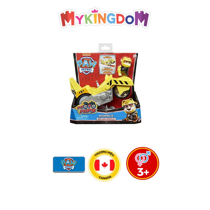 Đồ Chơi PAW PATROL Xe Cứu Hộ Mô Tô Rubble 6060543