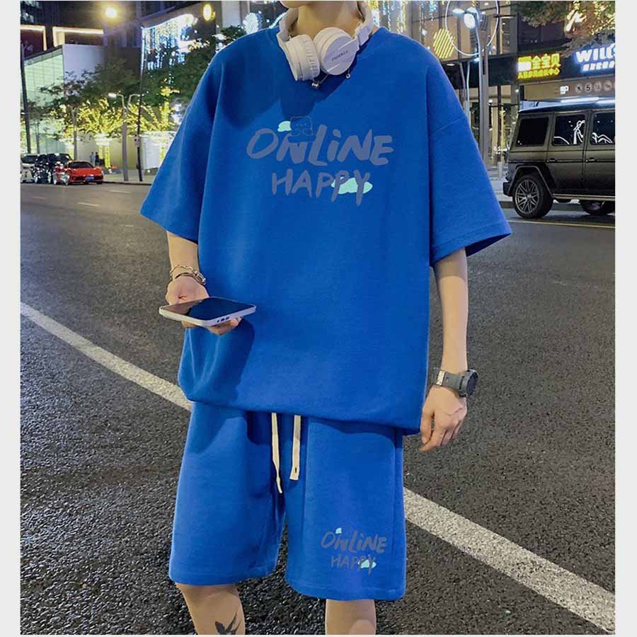 Đồ Bộ Quần Áo Thể Thao Nam Mùa Hè Chất Thun Mè Co Giãn 4 Chiều 5 Màu