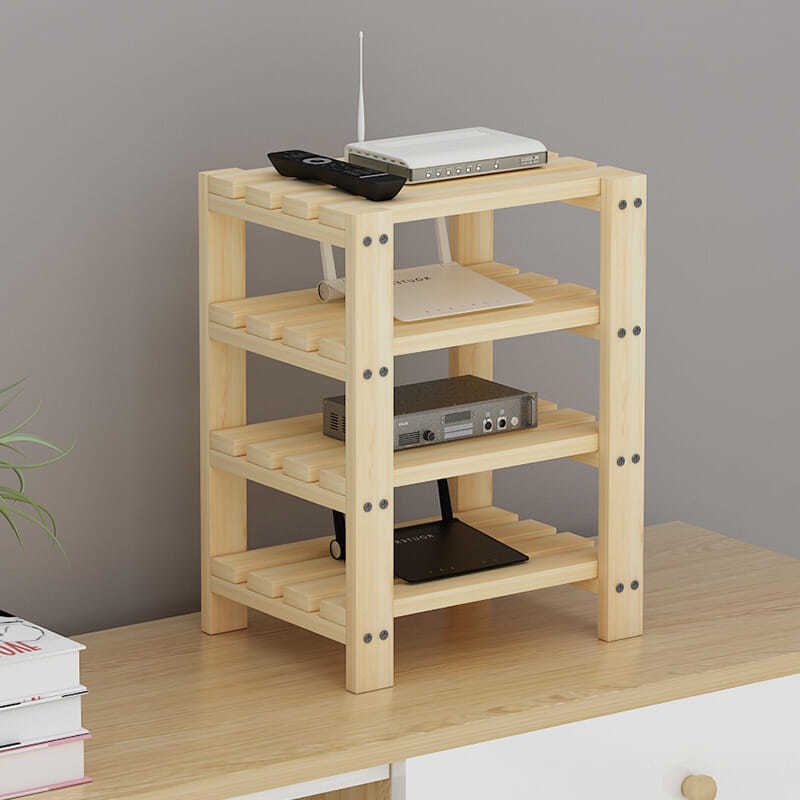 Giá Để Bộ định tuyến không dây bằng gỗ nguyên miếng hộp set-TOP để bàn hộp đựng Dải điện hộp hoàn th