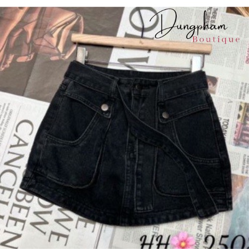 Chân váy jeans kèm đai hàng QCL1 - Dungpham.Boutique | BigBuy360 - bigbuy360.vn