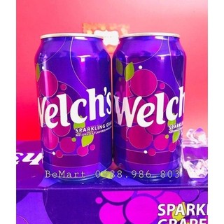 [Sỉ Cây 12 lon] NƯỚC NGỌT WELCH NHO MỸ