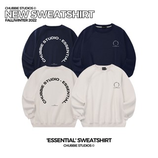 Chubbie © essential sweatshirt - áo sweatshirt in chữ 2 mặt