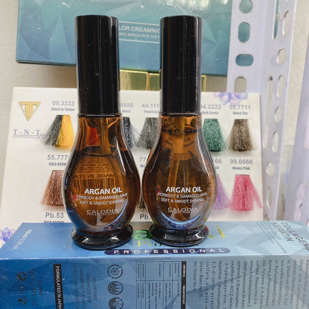 (Hàng thanh lý ) Tinh Dầu Dưỡng Tóc Calodia Argan Oil Bóng Tóc 55ml