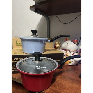 Nồi quánh vân đá đúc nguyên khối dùng được bếp điện từ Ecoramic 18cm