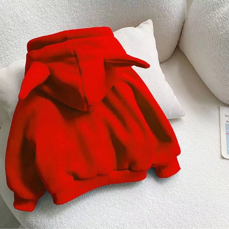 * * O kho C Áo Hoodie Lót Lông Cừu Dày Dặn Phong Cách Hàn Quốc Thời Trang Thu Đông 2022 Dành Cho Bé Trai Bé Gái