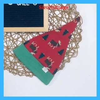 Mũ cotton cho bé sơ sinh hoạ tiết Noel Hrnee