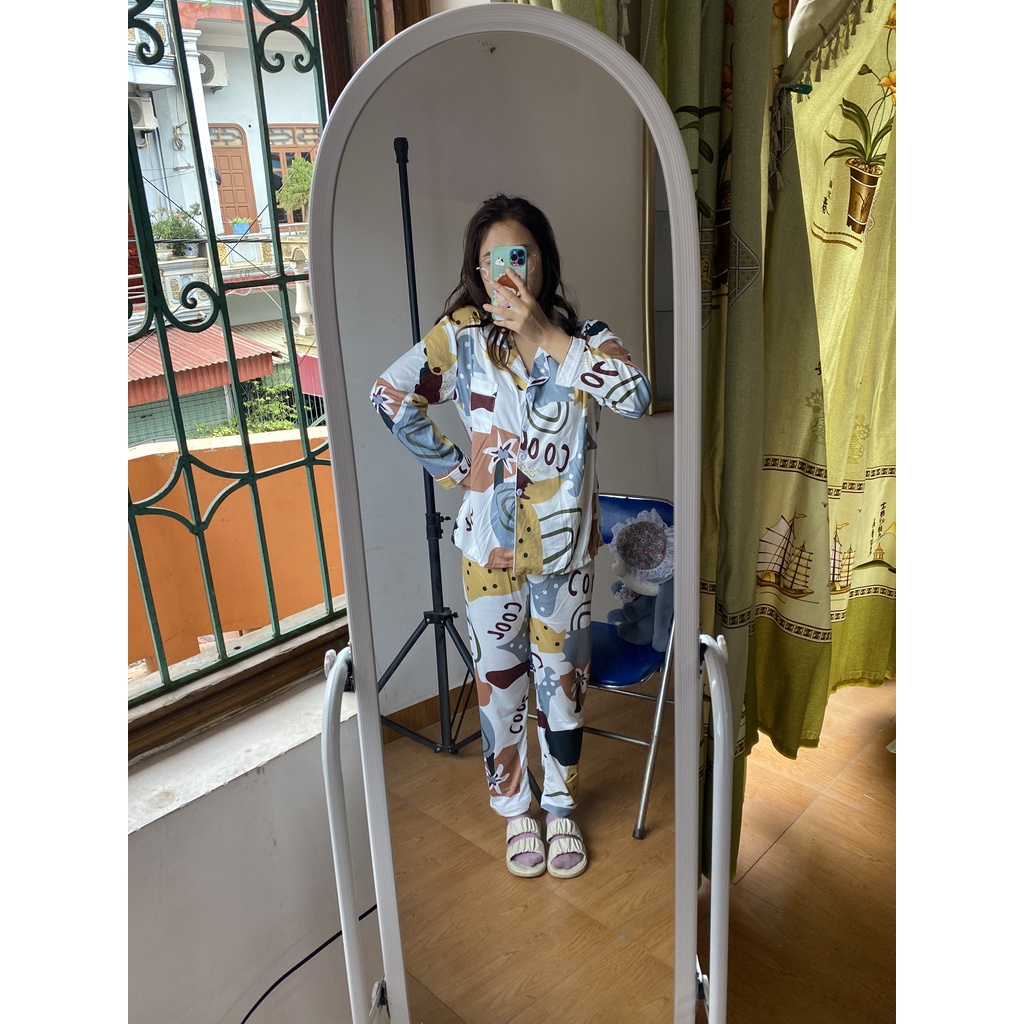 Đồ Ngủ Pizama Hàng Chất Lượng Dễ Thương Phong Cách Hàn Quốc Cho Nữ Tay Dài Họa Tiết Mặc Nhà Hàng Chuẩn Đẹp pj02