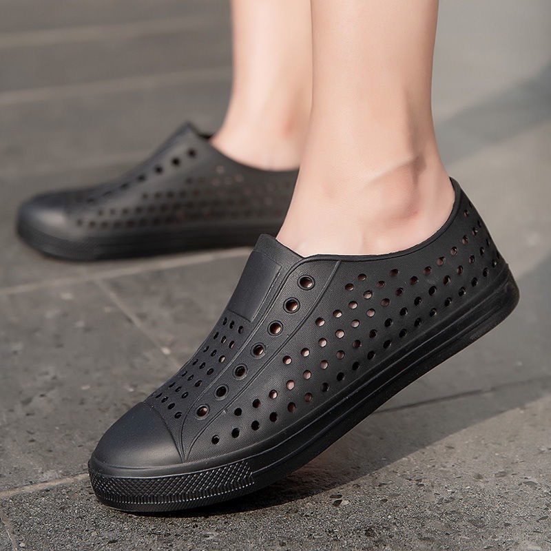 [HCM] Giày nhựa đi mưa nam nữ có lỗ thoáng khí Chất liệu nhựa xốp EVA siêu nhẹ, êm chân Maipy G025 (LÙI 1-2 SIZE)