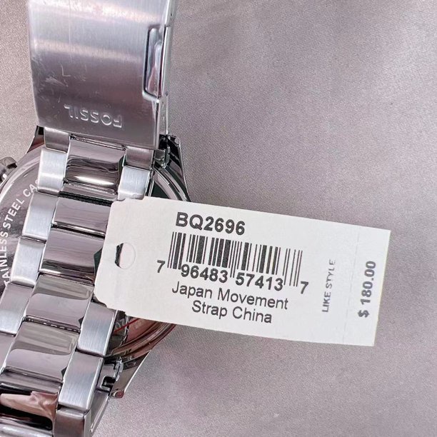 Đồng hồ nam Fo.ssil  mặt xanh lịch ngày tuần   Case 48mm, mỏng 11mm