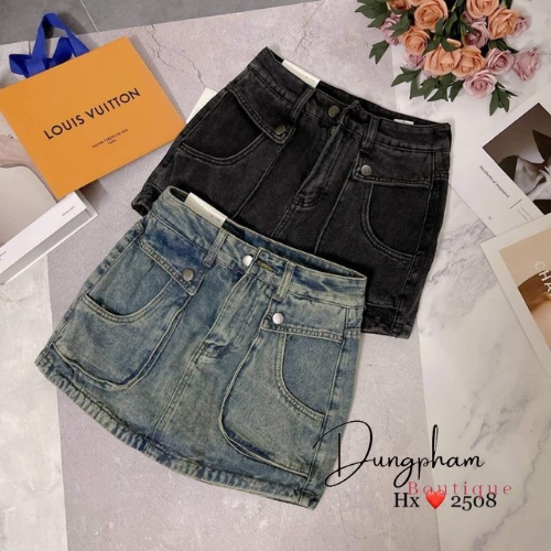 Chân váy jeans kèm đai hàng QCL1 - Dungpham.Boutique | BigBuy360 - bigbuy360.vn