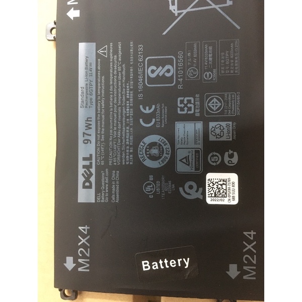 Pin Laptop (Battery)Dell Precision 5510 5520 6GTPY (Original) 97wh. Bảo HÀNH 6 THÁNG LỖI ĐỔI MỚI