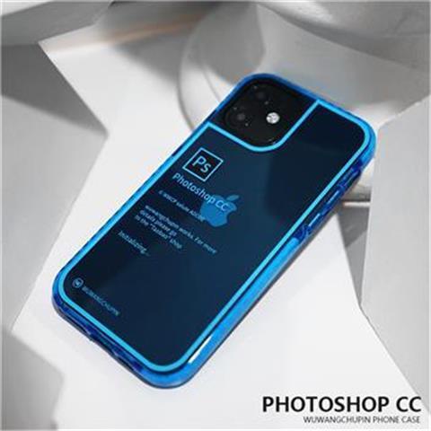 Ốp Điện Thoại Chống Sốc Màu Xanh Dương Cho iPhone12promax 13promax 14promax 11pro 7 / 8PLUS xsmaxr AKS8