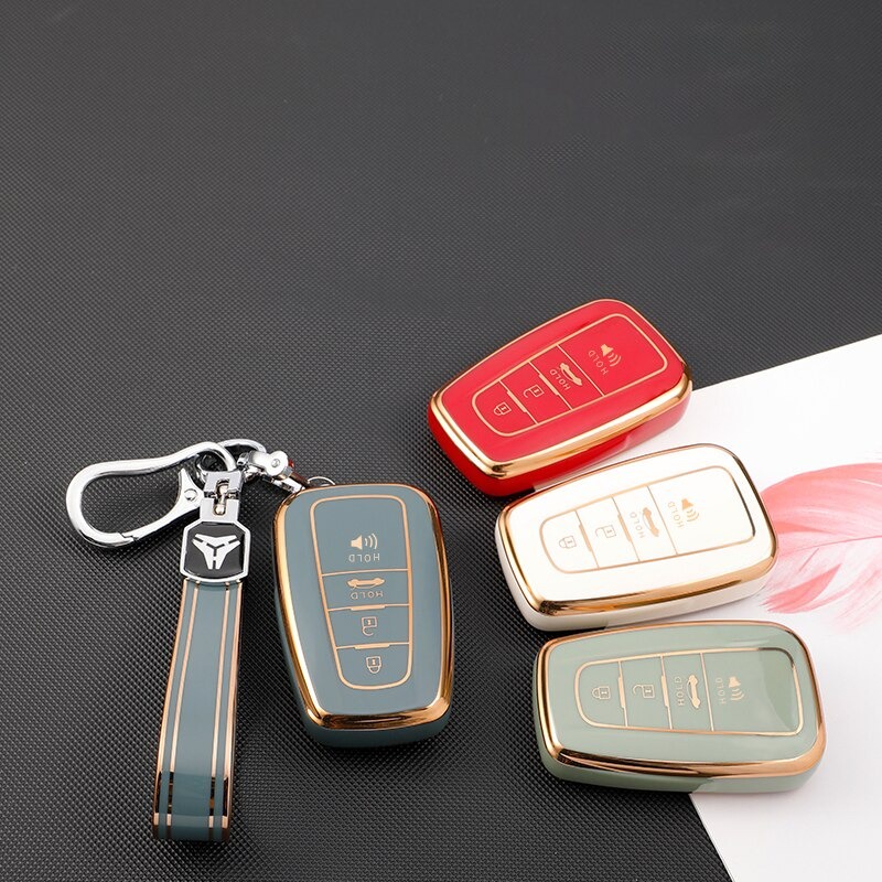 Bao Da, Vỏ Bảo Vệ, Ốp Chìa Khóa, Bọc Chìa Khóa Cao Cấp Dùng Cho Xe Toyota Altis, Corolla Cross Camry Highlander Mẫu Mới