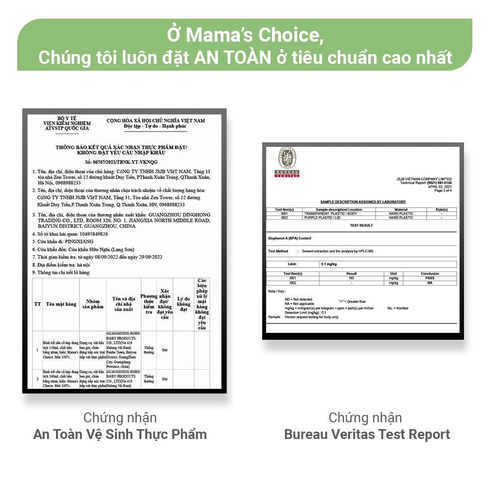 Bình trữ sữa 150ml, 240ml chính hãng Mama's Choice, Bình đựng sữa tương thích với máy hút sữa Medela, Unimom, Real Bubee