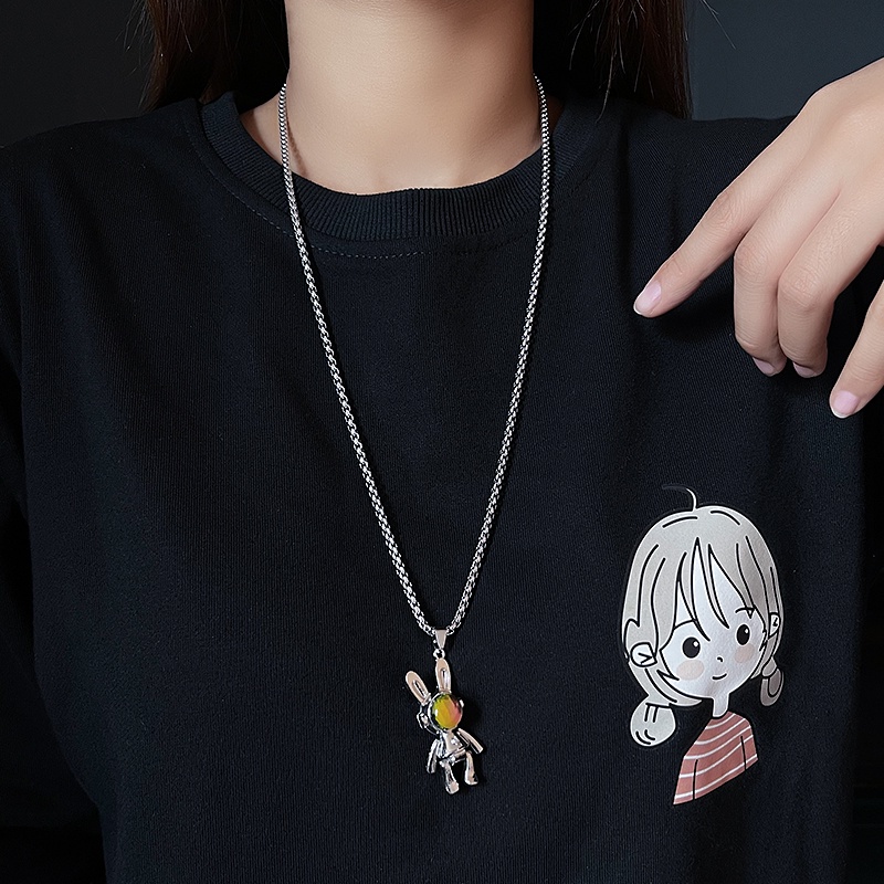 Vòng cổ Mặt Hình Thỏ Không Gian Thời Trang Dành Cho Nam Và Nữ