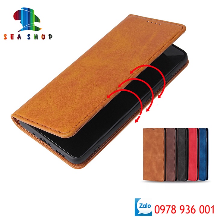 Bao da Samsung S9 và S9 Plus Cao cấp - Thiết kế dạng ví sang trọng -Phong cách Da lộn - Có ngăn cài thẻ - tiên mặt