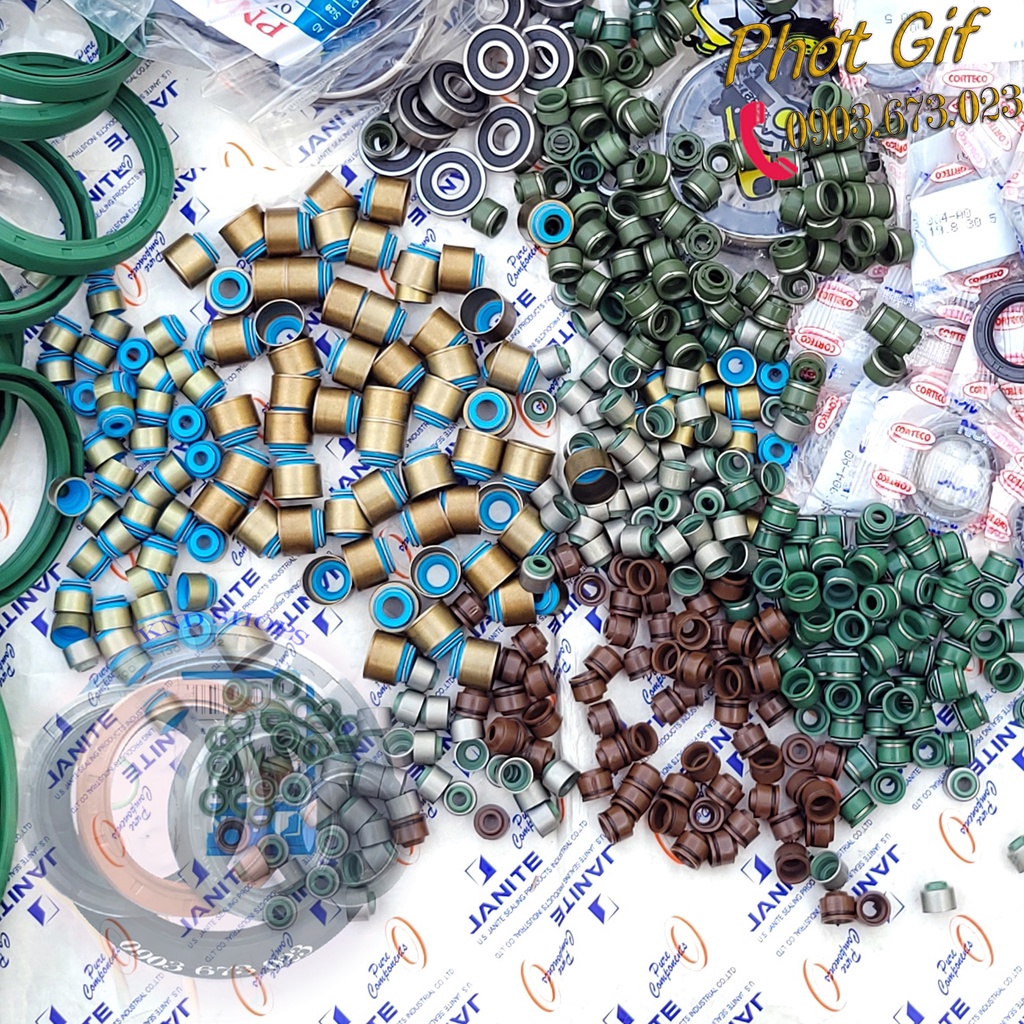 Phốt xupap  Xe Máy loại 01 & 02 lò xo sử dụng cho các dòng xe Honda, Yamaha | KND Shops