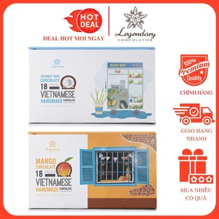 Socola zoom legendary 18 viên nhân xoài/rượu dừa hộp 175g chính hãng